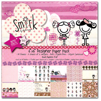 6 x 6 Patterned Papers - Smirk, For Her (48 Sheets)