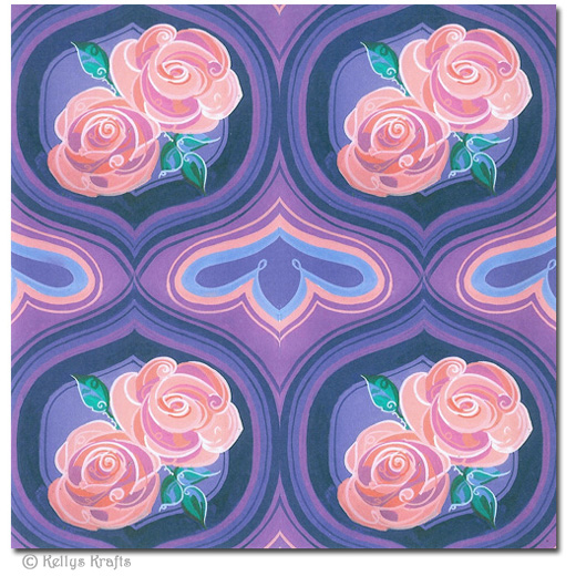 6 x 6 Patterned Paper - Floral Design (1 sheet)