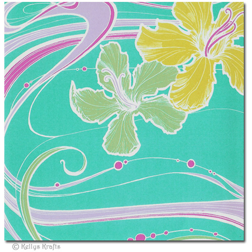 6 x 6 Patterned Paper - Floral Design (1 sheet)
