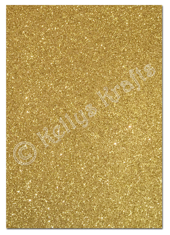 Glitter Card A4 Sheet, 300gsm - Gold