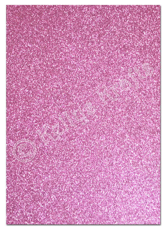 (image for) Glitter Card A4 Sheet, 250gsm - Pink