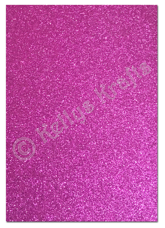 Glitter Card A4 Sheet, 250gsm - Dark Pink/Purple