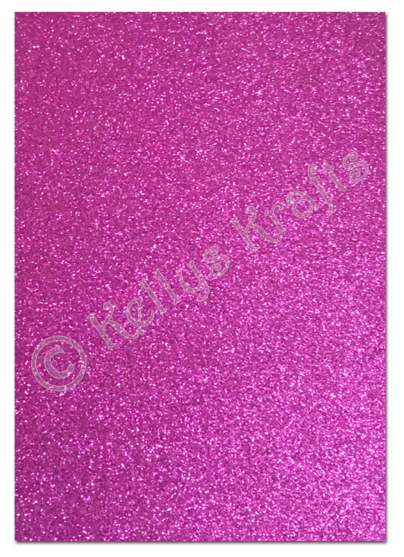 (image for) Glitter Card A4 Sheet, 250gsm - Dark Pink/Purple