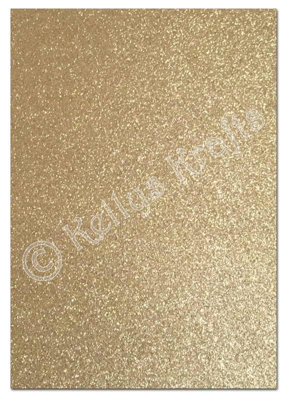 Glitter Card A4 Sheet, 250gsm - Gold