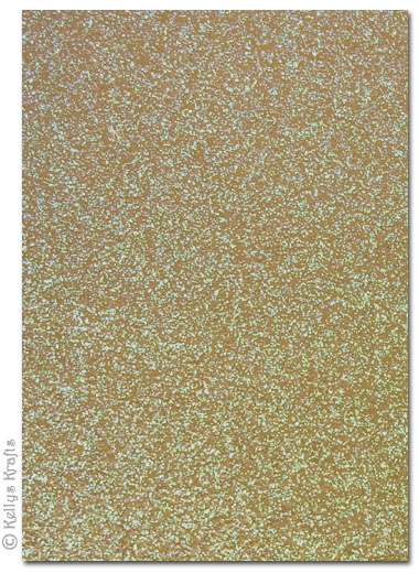 Glitter Card A4 Sheet - Gold