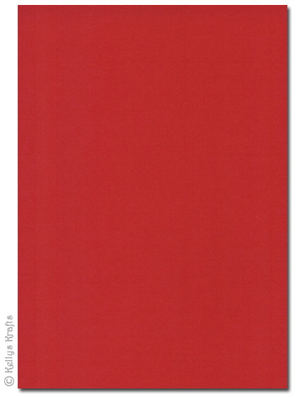 High Quality 270gsm A4 Card, Scarlet Red - 1 Sheet