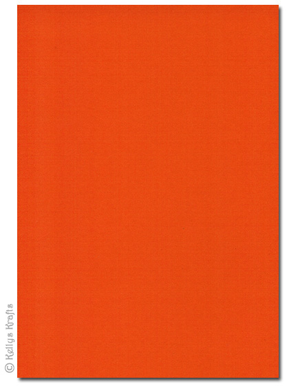 High Quality 270gsm A4 Card, Deep Orange - 1 Sheet