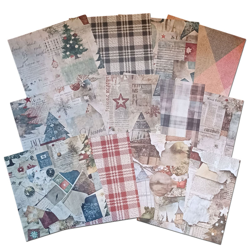 (image for) 6x6 Patterned Papers - Christmas Scrapbook - Set A (12 Sheets)