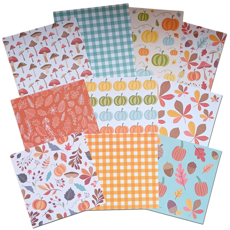 (image for) 6x6 Patterned Papers - Autumn Theme (10 Sheets)