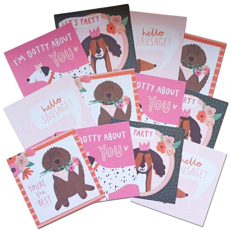 (image for) 6x6 Patterned Papers - Dog Themed Toppers (12 Sheets)