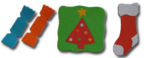 Christmas Die Cut Shapes