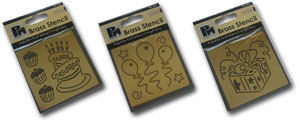 (image for) Birthday Embossing Stencils