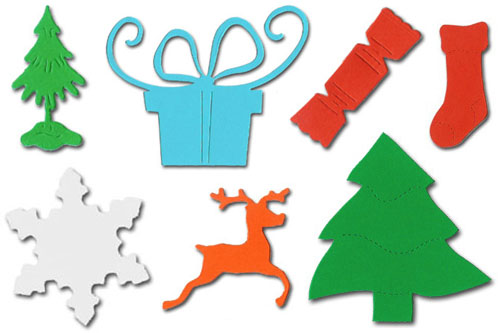 (image for) Christmas Die Cut Shapes