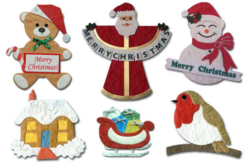 (image for) Christmas Mulberry Shapes