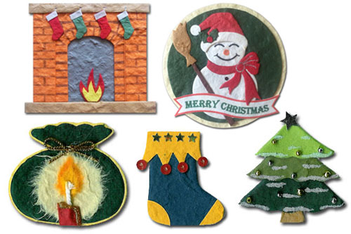 (image for) Christmas Mulberry Toppers