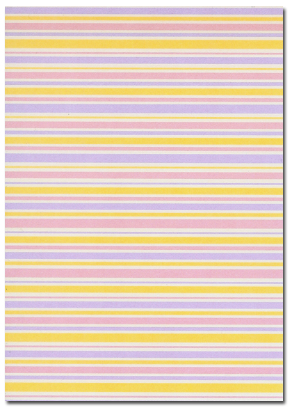 A6 Sheet of Kanban Patterned Card - Pink Stripes