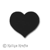 (image for) Small Hearts Die Cut Shapes, Black (Pack of 10)