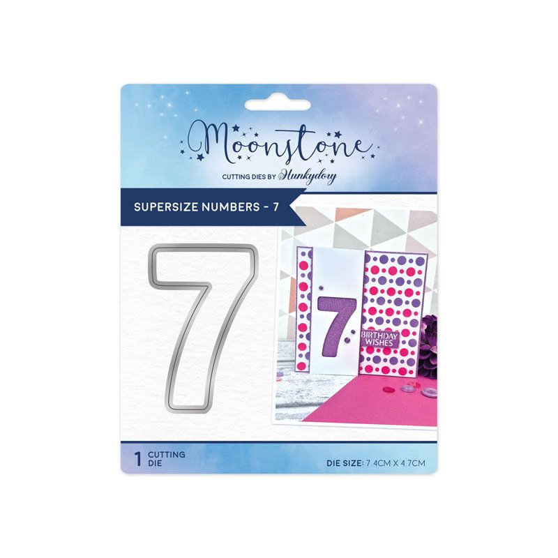 Moonstone Cutting Die, Supersize Number 7 (MSTONE1119) (image for) Moonstone Cutting Die, Supersize Number 7 (MSTONE1119)