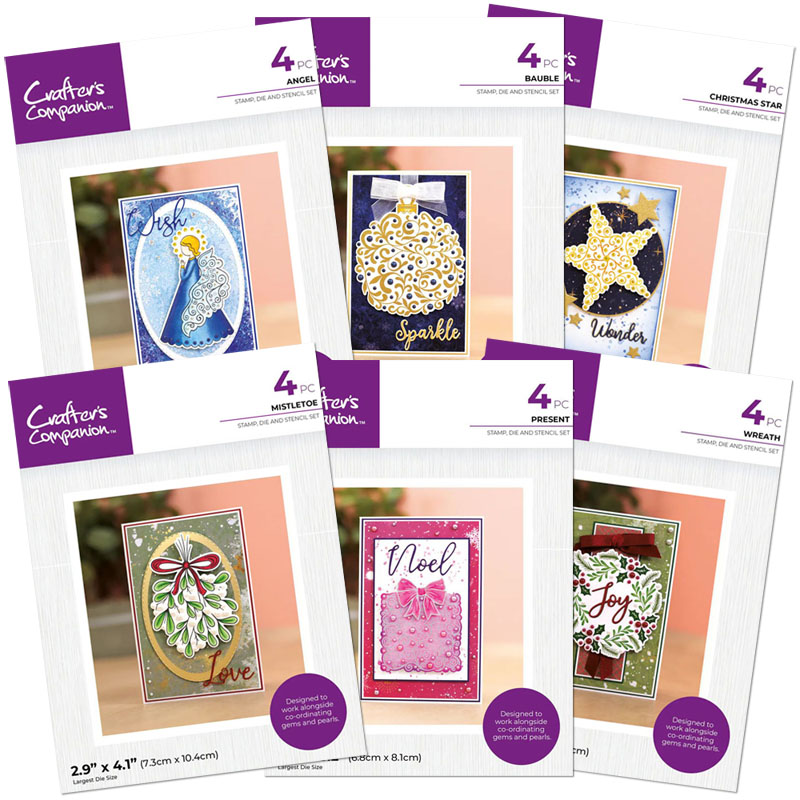 (image for) *SPECIAL BUY* Die, Stamp & Stencil Bundle - Touch of Sparkle Collection (6 Sets)