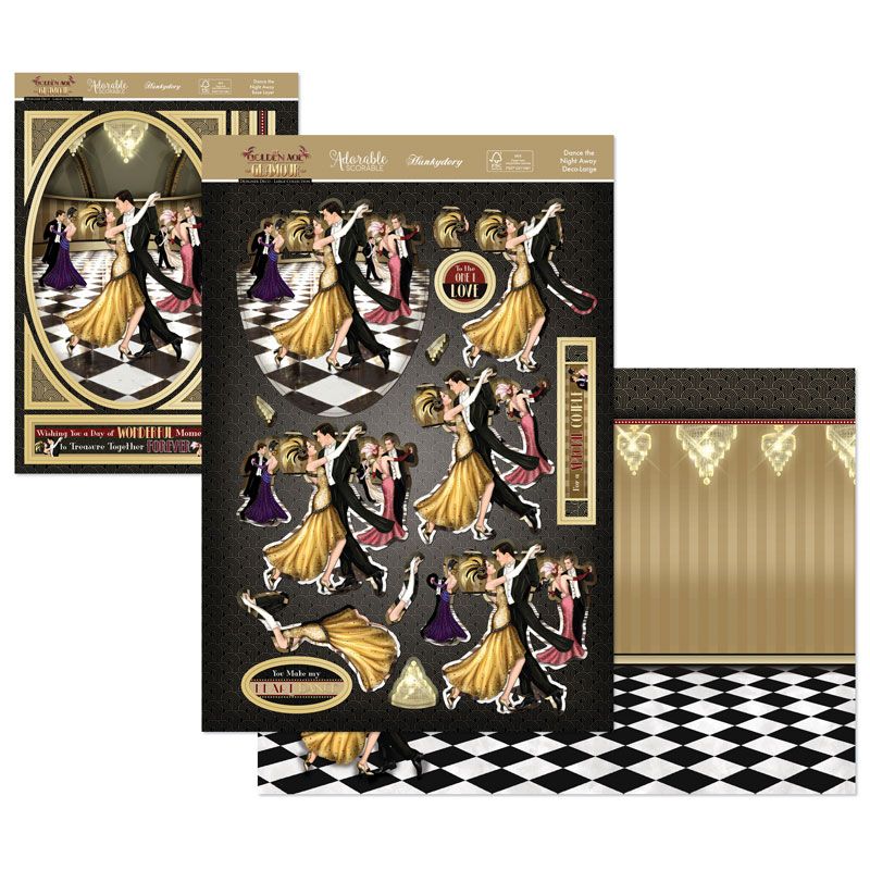 Die Cut Decoupage - Golden Age of Glamour, Dance the Night Away *DAMAGED*