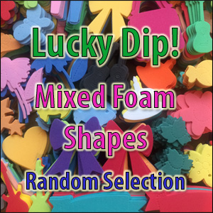 *Lucky Dip* - Random Mix of Foam Die Cut Shapes (10 Pieces)