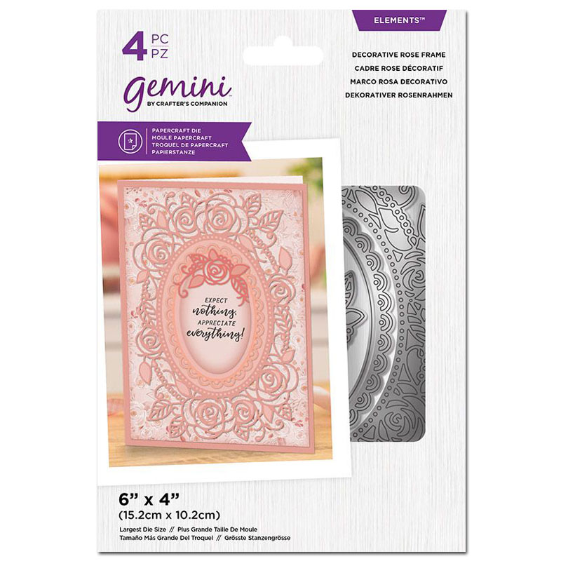 (image for) Gemini Cutting Die, Elements Nesting Frames - Decorative Rose
