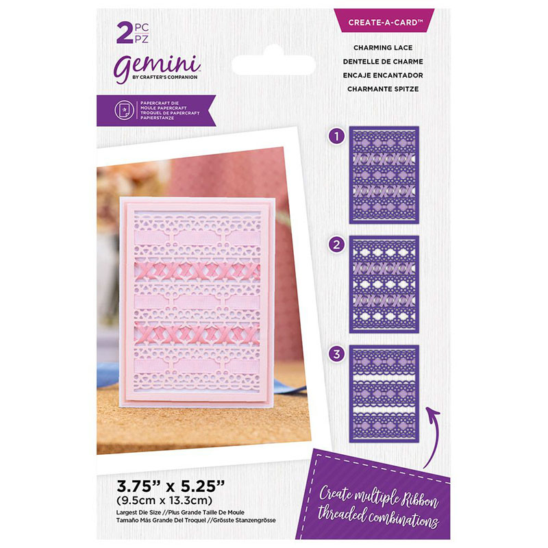 (image for) Gemini Cutting Die, Ribbon Threading - Charming Lace