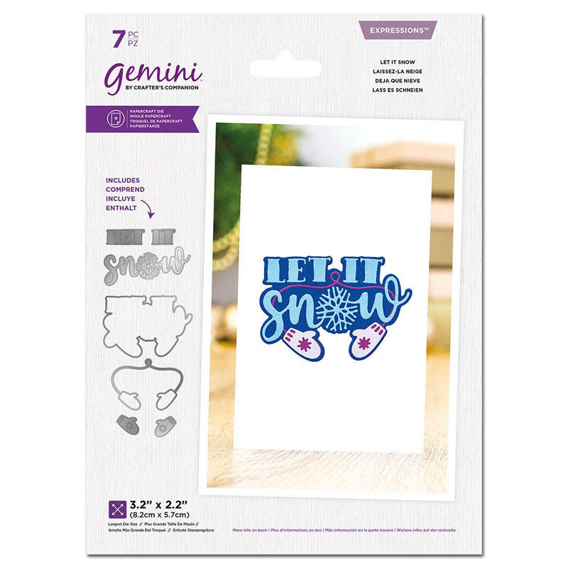 (image for) Gemini Cutting Die, Layering Sentiment Dies - Let It Snow