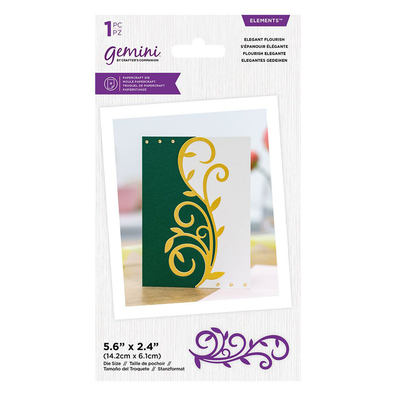 Gemini Cutting Die, Grande Swirl Edges - Elegant Flourish (image for) Gemini Cutting Die, Grande Swirl Edges - Elegant Flourish