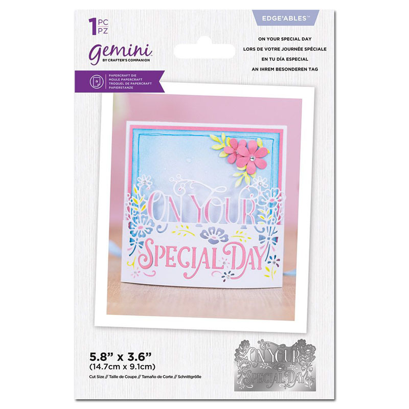 Gemini Cutting Die, Everyday Sentiment Edge'ables - On Your Special Day