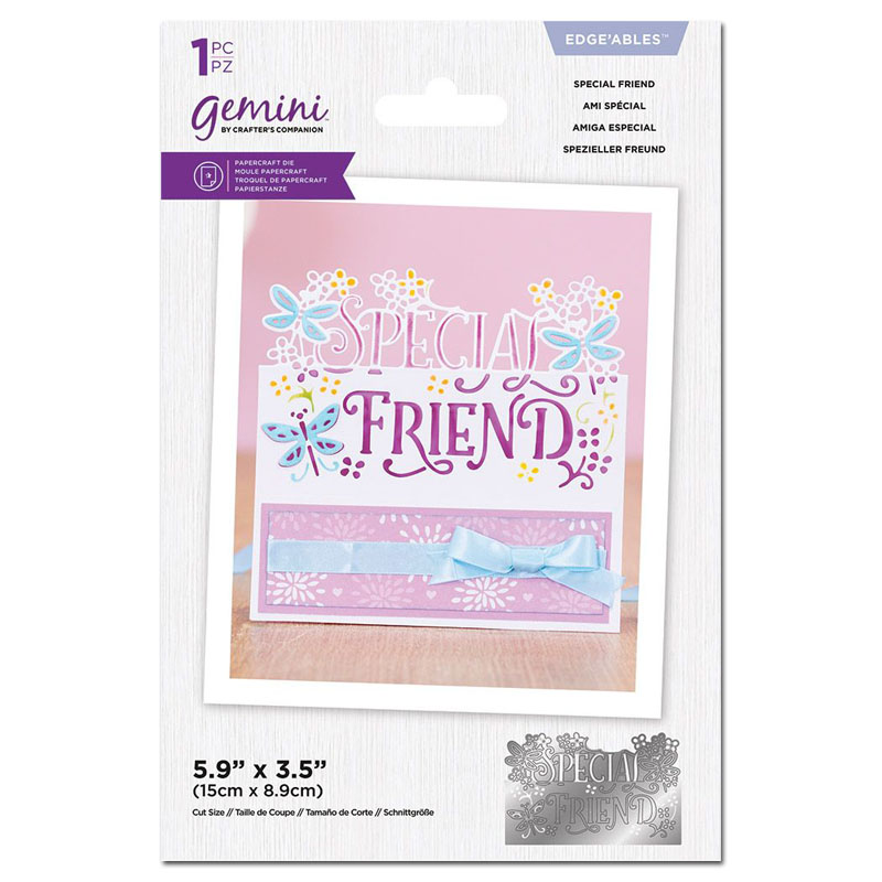 Gemini Cutting Die, Everyday Sentiment Edge'ables - Special Friend