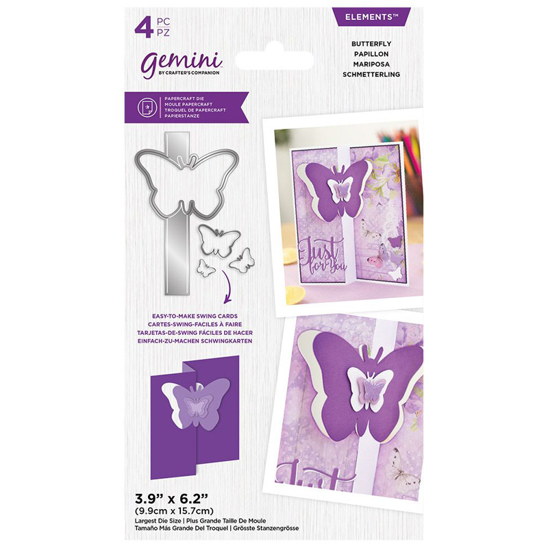 (image for) Gemini Cutting Die, Swing Card - Butterfly