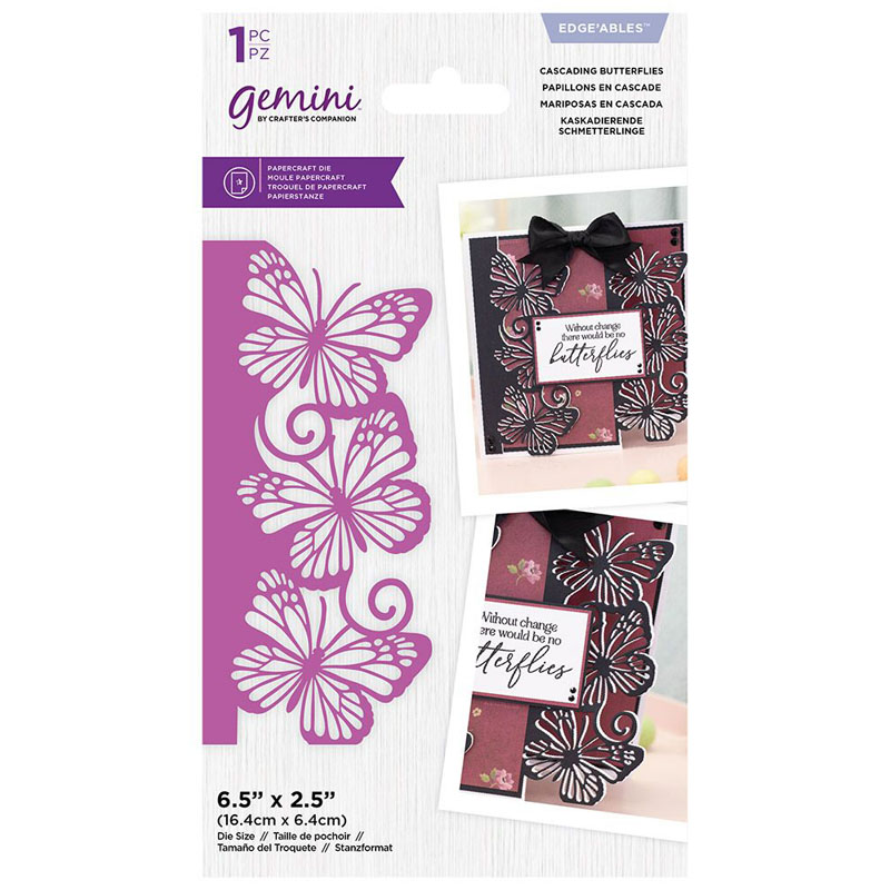 Gemini Cutting Die, Edge'ables - Modern Edgeables - Cascading Butterflies