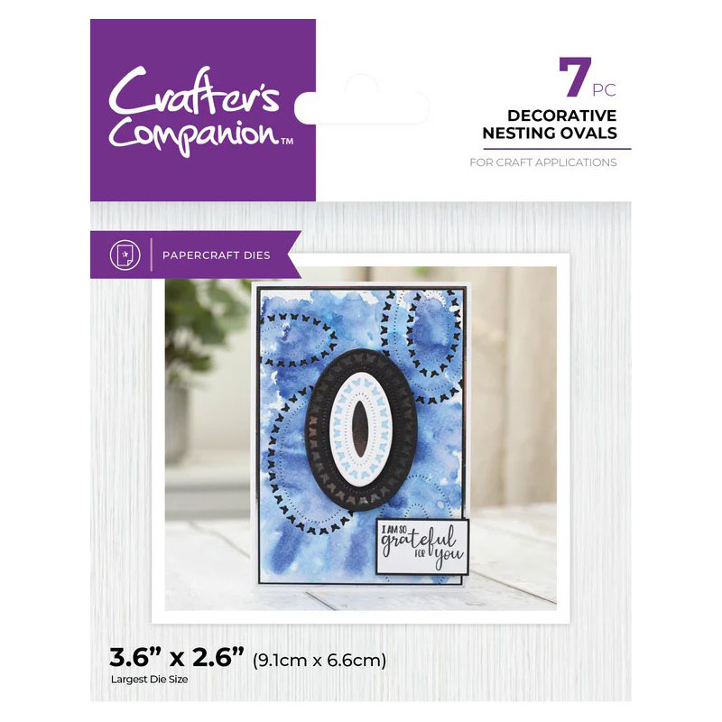 (image for) Crafters Companion Cutting Die, Decorative Nesting Ovals