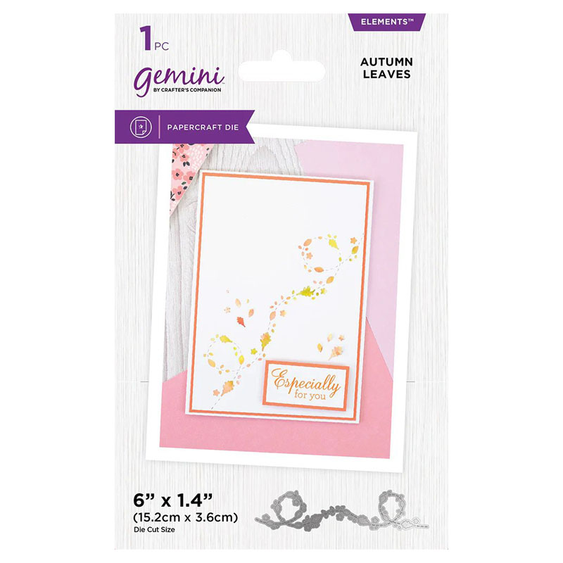 (image for) Gemini Cutting Die - Confetti Borders - Autumn Leaves