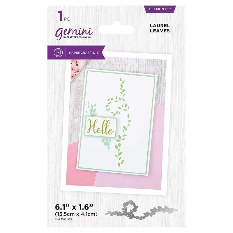 (image for) Gemini Cutting Die - Confetti Borders - Laurel Leaves