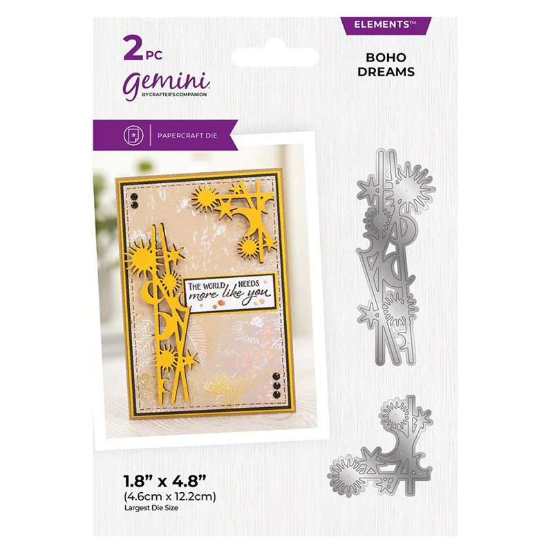 Gemini Cutting Die, Scattered Corners & Borders - Boho Dreams (image for) Gemini Cutting Die, Scattered Corners & Borders - Boho Dreams