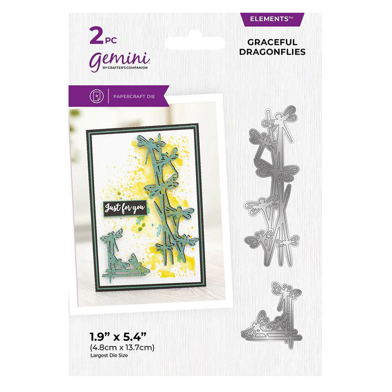 Gemini Cutting Die, Scattered Corners & Borders - Graceful Dragonflies (image for) Gemini Cutting Die, Scattered Corners & Borders - Graceful Dragonflies