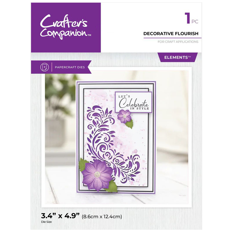 (image for) Crafters Companion Cutting Die, Corner Flourish - Decorative Flourish