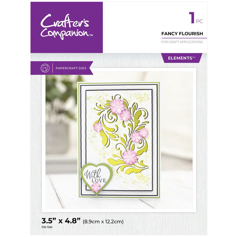 (image for) Crafters Companion Cutting Die, Corner Flourish - Fancy Flourish