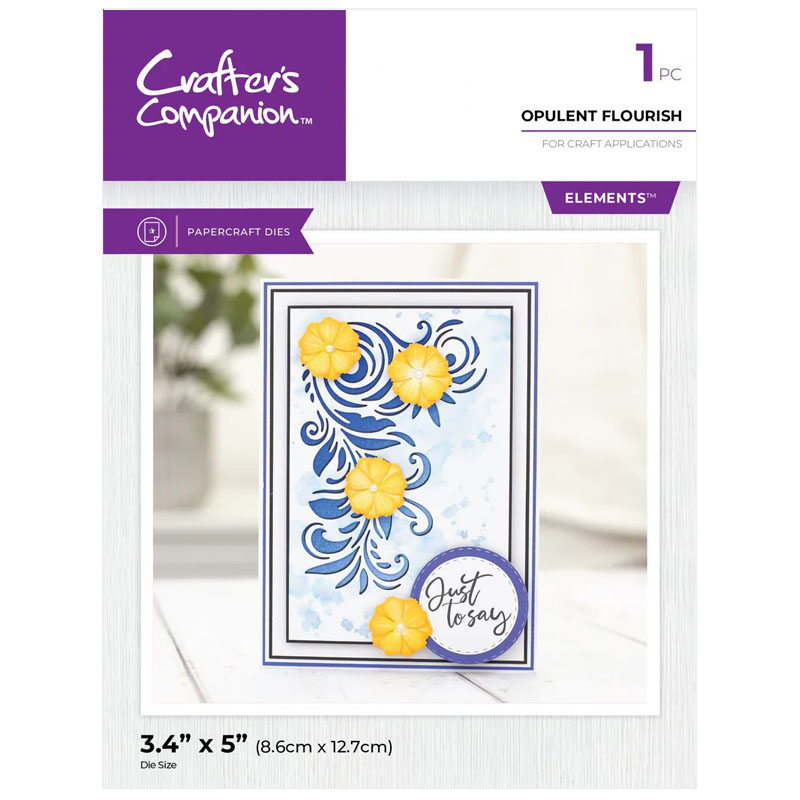 (image for) Crafters Companion Cutting Die, Corner Flourish - Opulent Flourish
