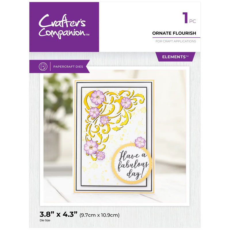 (image for) Crafters Companion Cutting Die, Corner Flourish - Ornate Flourish