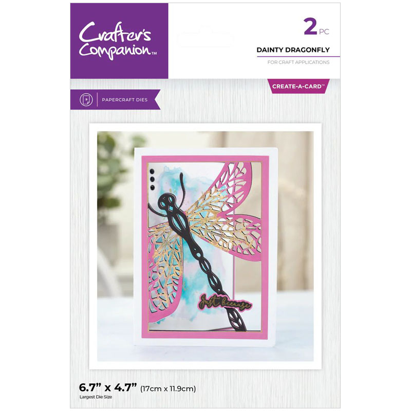 (image for) Crafters Companion Cutting Die, Taking Flight - Dainty Dragonfly