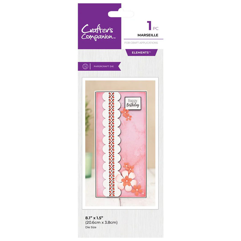 (image for) Crafters Companion Cutting Die, Decorative Strip - Marseille