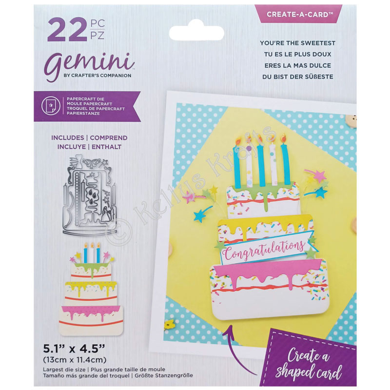 (image for) Gemini Cutting Die, Create A Card - You're The Sweetest
