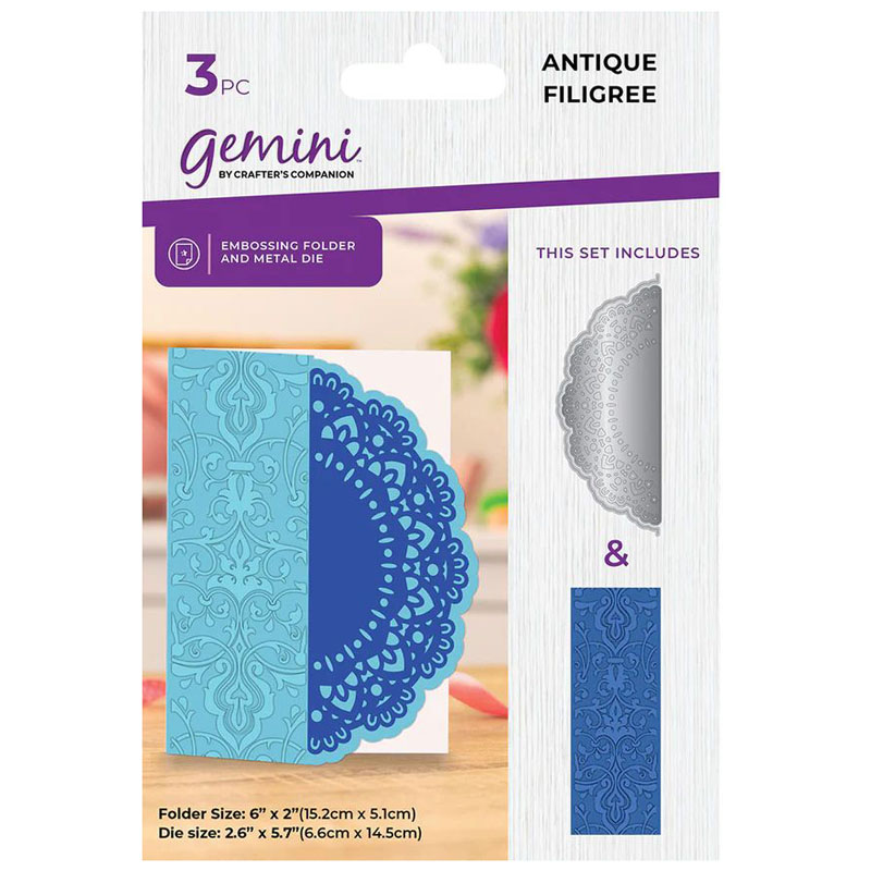 (image for) Gemini Cutting Die & Embossing Folder - Antique Filigree