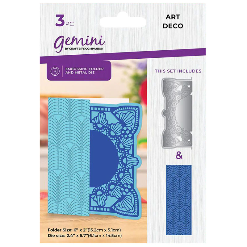 (image for) Gemini Cutting Die & Embossing Folder - Art Deco
