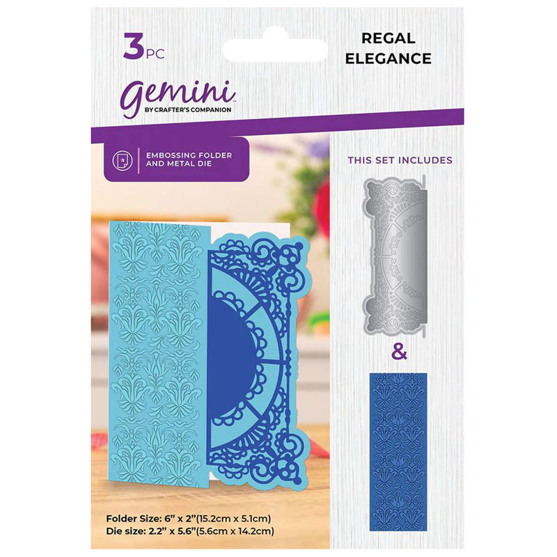 (image for) Gemini Cutting Die & Embossing Folder - Regal Elegance