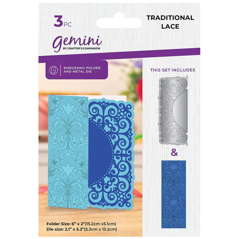 (image for) Gemini Cutting Die & Embossing Folder - Traditional Lace