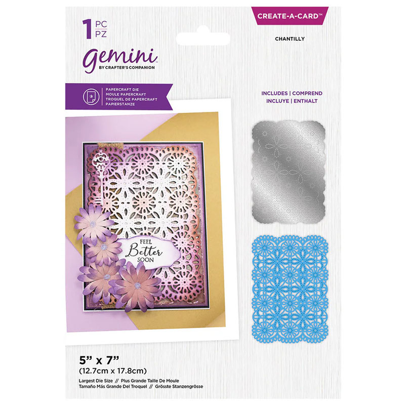 (image for) Gemini Cutting Die - Broderie Anglaise Decorative Panel - Chantilly